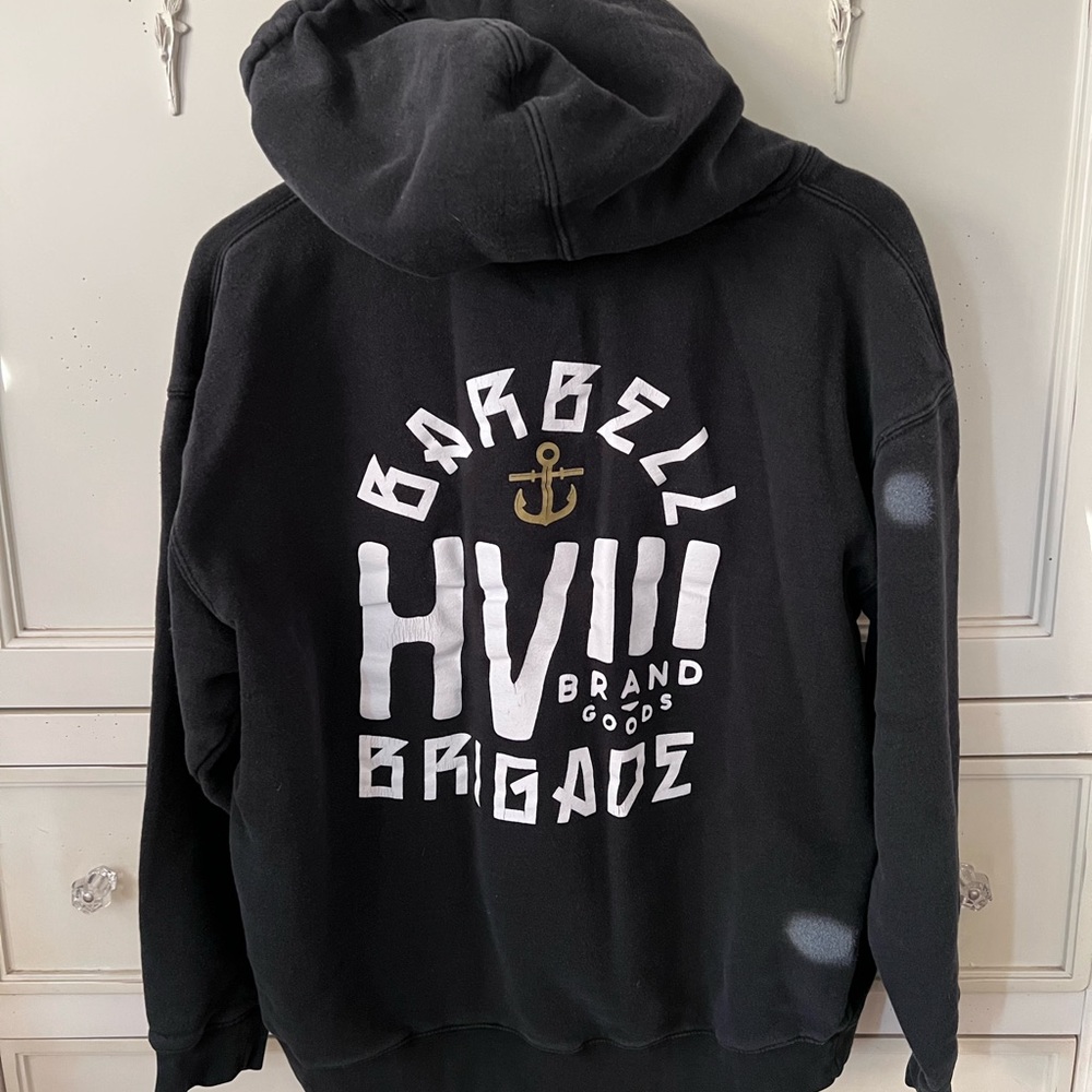 Barbell Brigade Hoodie sweatshirt in LARGE